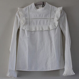 Bonpoint White Ruffled Blouse